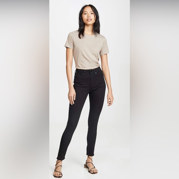 NWOT Nina High Rise Ankle Skinny - Black - Picture 1 of 16